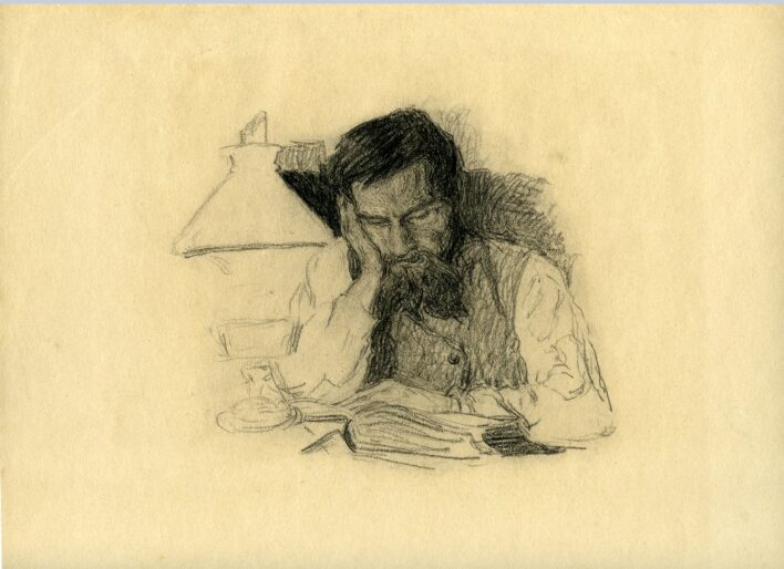 Aleksandrs Štrāls. Kārļa Štrāla portrets. Ap 1910. gadu