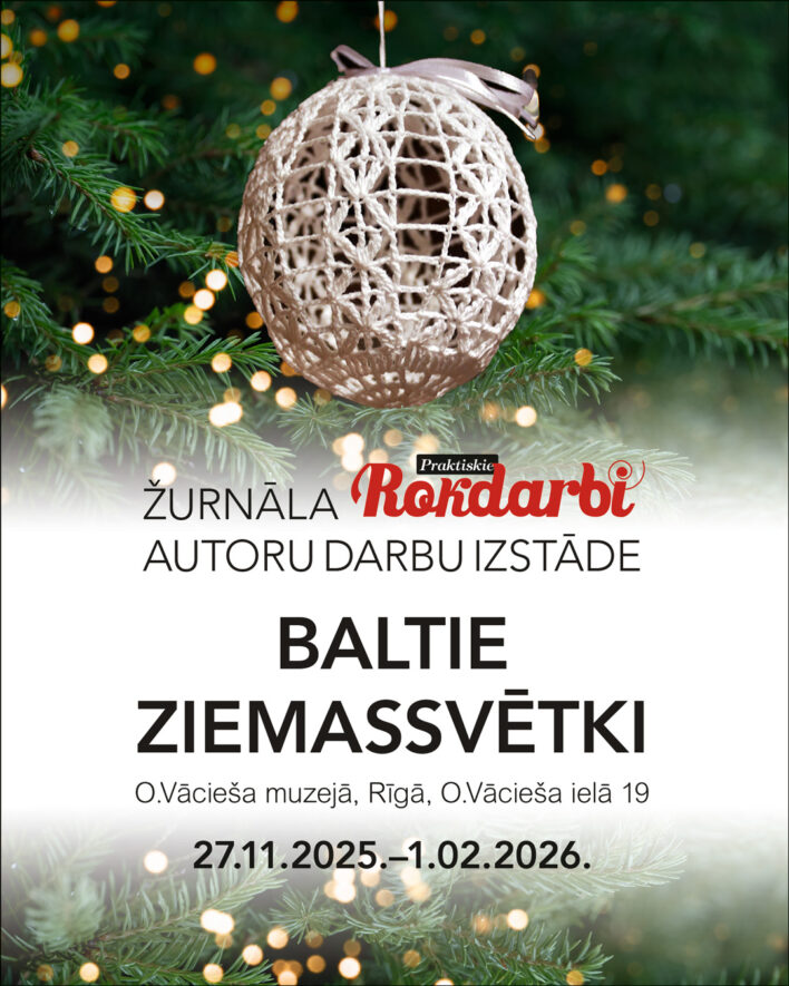 Baltie Ziemassvētki. Izstādes afiša.